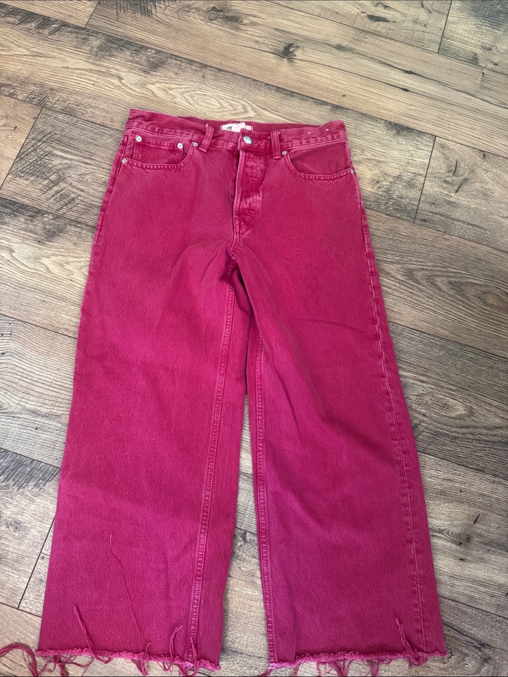 Madewell low slung baggy crop jeans 26
